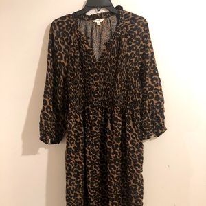 size 1x leopard print dress